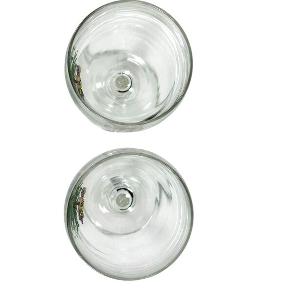 Nikko Happy Holidays Japan Wine Glass Goblets-Set of 2 - Picture 3 of 4